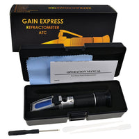 ILRE-81 6-in-1 Automotive Car Refractometer ATC for Adblue/ Antifreeze/ Battery Acid/ Windshield Fluid, Propylene Ethylene Glycol Cleaning Coolant Charge Specific Gravity Density Condition - Instrulife