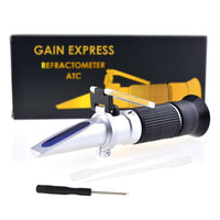 ILRE-81 6-in-1 Automotive Car Refractometer ATC for Adblue/ Antifreeze/ Battery Acid/ Windshield Fluid, Propylene Ethylene Glycol Cleaning Coolant Charge Specific Gravity Density Condition - Instrulife