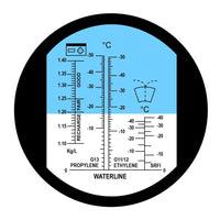 ILRE-79 5-in-1 Automotive Battery Antifreeze Refractometer ATC for Specific Gravity, Ethylene Propylene Glycol System & Windshield Screenwash Fluid, Freezing Point Measurement Tester Meter Coolant Condition - Instrulife