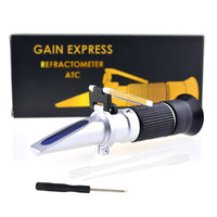 ILRE-82 Automotive Refractometer, Ethylene glycol: -60~0°C and 0~100%, Battery Fluid 1.10~1.40kg/l - Instrulife
