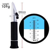 ILRE-72 0-10% Brix Refractometer with ATC Low-Concentrated Sugar Content Solutions Accuracy 0.1% Maple Sap Cutting Liquid CNC Maple Syrup Makers Tea - Instrulife
