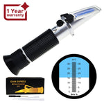 ILRE-78 0-32% Brix Refractometer ATC High-Concentrated Sugar Solution Content Test Tool 0.2% Division, Homebrew Tester Meter, Brandy Beer Fruits Vegetables Juices Soft Drinks - Instrulife