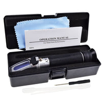 ILRE-68 Tri-Scale Refractometer ATC Brix 0-10%/ Salinity 0-100PPT/ Specific Gravity 1.000-1.070, for Saltwater Brackish Marine Reef Tank Salt Sea Water Hydroponic Aquarium Control Monitoring - Instrulife
