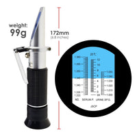 ILRE-70 Tri Scale Clinical Refractometer with ATC 0~12g/100ml Serum protein, 1~1.050, 1.333 ~ 1.360 RI for Human Urine, Serum or Plasma - Instrulife