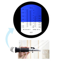 ILRE-70 Tri Scale Clinical Refractometer with ATC 0~12g/100ml Serum protein, 1~1.050, 1.333 ~ 1.360 RI for Human Urine, Serum or Plasma - Instrulife