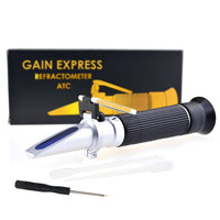 ILRE-77 Dual Scale Salinity Refractometer ATC 0-100ppt (0-10%) & 1.000-1.070 Specific Gravity, Portable Meter Tester for Seawater Salt Sea Water Aquarium Brackish Reef Tank Marine - Instrulife