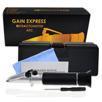 ILRE-77 Dual Scale Salinity Refractometer ATC 0-100ppt (0-10%) & 1.000-1.070 Specific Gravity, Portable Meter Tester for Seawater Salt Sea Water Aquarium Brackish Reef Tank Marine - Instrulife
