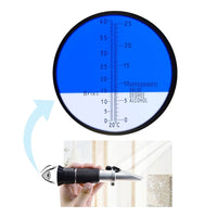 ILRE-80 Grape Fruit Wine Alcohol Refractometer with ATC, Dual Scale 0-25% VOL 0-40% Brix, Handheld Optical Meter Tester for Sugar Glucose Wine Making Winemakers Homebrew Test Tool - Instrulife