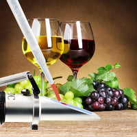 ILRE-80 Grape Fruit Wine Alcohol Refractometer with ATC, Dual Scale 0-25% VOL 0-40% Brix, Handheld Optical Meter Tester for Sugar Glucose Wine Making Winemakers Homebrew Test Tool - Instrulife