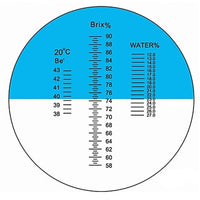 ILRE-29 New Handheld 58~90% ATC Honey Refractometer Water Brix Baume with ATC - Instrulife