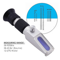 ILRE-29 New Handheld 58~90% ATC Honey Refractometer Water Brix Baume with ATC - Instrulife