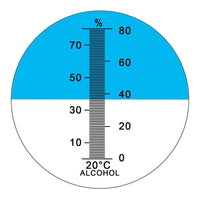ILRE-75W Handheld 0-80% ATC Alcohol Refractometer (w/w 0-80%) - Instrulife