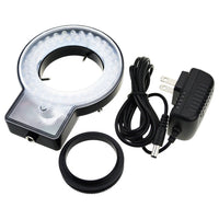 ILMI-207 60 LED Microscope Ring Light Scope Illuminator with 4-Zone Quadrant Control, Adapter Fitting and 8 Adjustable Brightness Level 40~60mm Diameter - Instrulife