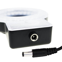 ILMI-207 60 LED Microscope Ring Light Scope Illuminator with 4-Zone Quadrant Control, Adapter Fitting and 8 Adjustable Brightness Level 40~60mm Diameter - Instrulife