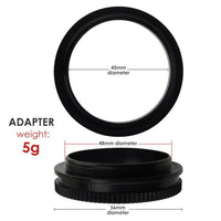 ILMI-207 60 LED Microscope Ring Light Scope Illuminator with 4-Zone Quadrant Control, Adapter Fitting and 8 Adjustable Brightness Level 40~60mm Diameter - Instrulife