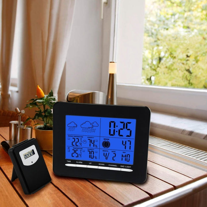 ILWS-853_1S Digital Indoor/Outdoor Wireless Weather Station Temperature DCF Radio Controlled Clock - Instrulife
