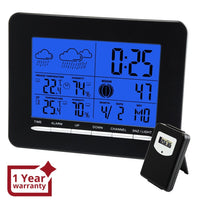 ILWS-853_1S Digital Indoor/Outdoor Wireless Weather Station Temperature DCF Radio Controlled Clock - Instrulife
