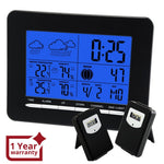 ILWS-853_2S In/Out Temperature Wireless Weather Station DCF Radio Controlled Clock 2 Sensor - Instrulife