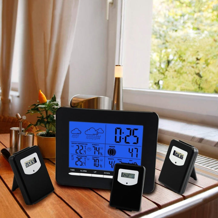 ILWS-853_3S Indoor/Outdoor Temperature Digital Wireless Weather Station RCC DCF + 3 sensors - Instrulife