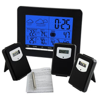 ILWS-853_3S Indoor/Outdoor Temperature Digital Wireless Weather Station RCC DCF + 3 sensors - Instrulife