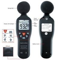 ILSM-25 Sound Level Meter with Backlit Display High Accuracy Measuring 30dB~130dB with Data Logging Function Instrument Compact Professional - Instrulife