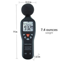 ILSM-25 Sound Level Meter with Backlit Display High Accuracy Measuring 30dB~130dB with Data Logging Function Instrument Compact Professional - Instrulife