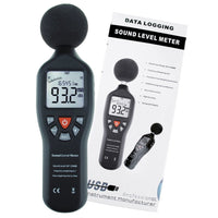 ILSM-25 Sound Level Meter with Backlit Display High Accuracy Measuring 30dB~130dB with Data Logging Function Instrument Compact Professional - Instrulife