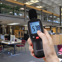 ILSM-267 Decibel Meter Sound Level Tester 30~130dBA Noise Volume Measuring and Monitoring Instrument Digital LCD display with Backlight Professional Handheld Device - Instrulife