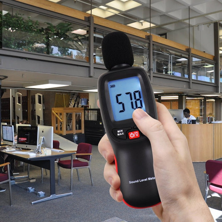 ILSM-267 Decibel Meter Sound Level Tester 30~130dBA Noise Volume Measuring and Monitoring Instrument Digital LCD display with Backlight Professional Handheld Device - Instrulife