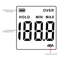 ILSM-267 Decibel Meter Sound Level Tester 30~130dBA Noise Volume Measuring and Monitoring Instrument Digital LCD display with Backlight Professional Handheld Device - Instrulife