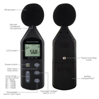 ILSM-269 Sound Level Meter Audio Decibel Noise Tester 30~130dBA Digital Volume Measuring Instrument A / C Frequency Weighting Tool Factory Pre-calibrated - Instrulife