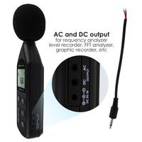 ILSM-269 Sound Level Meter Audio Decibel Noise Tester 30~130dBA Digital Volume Measuring Instrument A / C Frequency Weighting Tool Factory Pre-calibrated - Instrulife