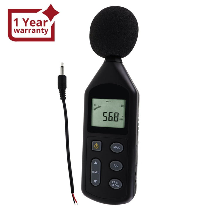 ILSM-269 Sound Level Meter Audio Decibel Noise Tester 30~130dBA Digital Volume Measuring Instrument A / C Frequency Weighting Tool Factory Pre-calibrated - Instrulife