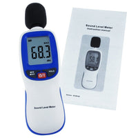 ILSM-889 Professional Digital Sound Level Meter, 30~130dBA, A weighting, Decibel Noise Tester, LCD display with Backlight, High Accuracy ±1.5dB, MAX/ MIN/ HOLD Mode, for Noise Volume Measuring, Monitoring - Instrulife