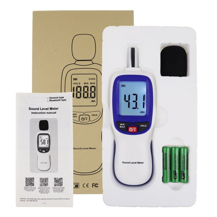 ILSM-30B Professional Sound Level Meter with Smart Bluetooth Function 20000 Datalogging Max/MIN/Hold Alarm - Instrulife