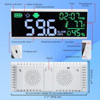 ILSM-413 Wall-mounted|Desktop Noise Decibel Meter 13