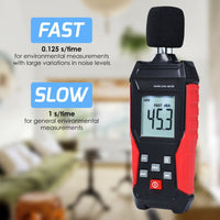 ILSM-417 Digital Sound Level Meter 30~130dB Decibel Tester SPL Monitoring Audio Level Meter for Noise Monitoring in the School, Offices, Traffic, Factory, Home, etc. - Instrulife