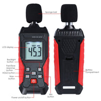 ILSM-417 Digital Sound Level Meter 30~130dB Decibel Tester SPL Monitoring Audio Level Meter for Noise Monitoring in the School, Offices, Traffic, Factory, Home, etc. - Instrulife