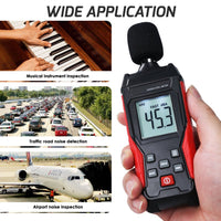 ILSM-417 Digital Sound Level Meter 30~130dB Decibel Tester SPL Monitoring Audio Level Meter for Noise Monitoring in the School, Offices, Traffic, Factory, Home, etc. - Instrulife