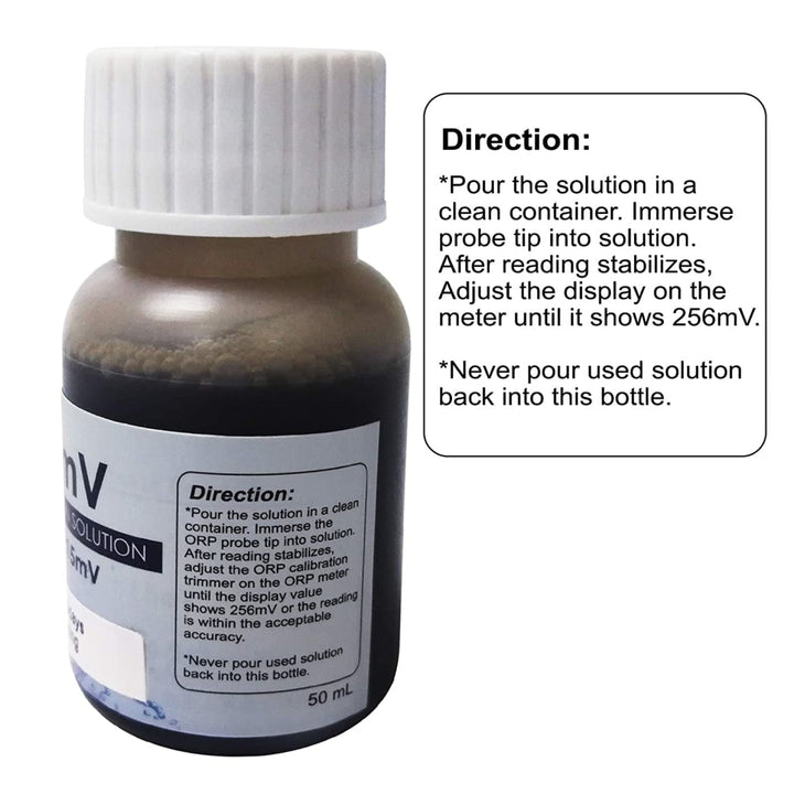 ILOP-256MV ORP Oxidation-Reduction Potential REDOX 256mV Calibration Solution 50ml - Instrulife