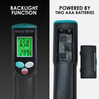 ILSO-416 Waterproof Soil EC and Temperature Meter Digital Tester with ATC for Potted Plants Gardening Agriculture Farm - Instrulife