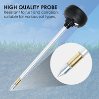 ILSO-438 3-in-1 Soil Acidity / Alkalinity pH Tester with Temperature and Moisture Measurement 8.3-inch Metal Probe for Plant, Seedbed, Flower Farm, Agriculture, Orchard Soil Testing - Instrulife