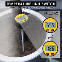 ILSO-438 3-in-1 Soil Acidity / Alkalinity pH Tester with Temperature and Moisture Measurement 8.3-inch Metal Probe for Plant, Seedbed, Flower Farm, Agriculture, Orchard Soil Testing - Instrulife