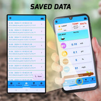 ILSO-457 High Precision 8-in-1 PH EC Fertility Salt Temperature Soil Moisture Meter Smart Bluetooth Light Intensity Air Humidity Detector for Plant Health Monitoring - Instrulife