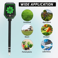 ILSO-457 High Precision 8-in-1 PH EC Fertility Salt Temperature Soil Moisture Meter Smart Bluetooth Light Intensity Air Humidity Detector for Plant Health Monitoring - Instrulife
