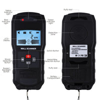 ILSM-279 Stud Finder Digital Wall Scanner 4 in 1 Detector Wood Live AC Wire Metal Stud Detection Sensor with Indicator Light and Sound Warning - Instrulife