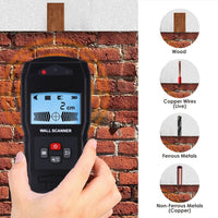 ILSM-279 Stud Finder Digital Wall Scanner 4 in 1 Detector Wood Live AC Wire Metal Stud Detection Sensor with Indicator Light and Sound Warning - Instrulife