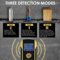 ILSM-392 Wall Detector Stud Finder Positioning Hole AC Live Cable Wires Metal Wood 12cm (4.72in) - Instrulife