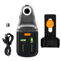 ILSM-439 3 in 1 Home Electric Drilling Dust Collector Wall Mount Laser Level Bracket with Laser Level Function 2M Red Laser Distance with Horizontal & Vertical Bubble Level - Instrulife