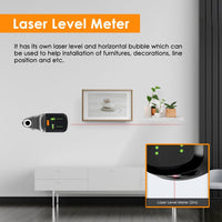ILSM-439 3 in 1 Home Electric Drilling Dust Collector Wall Mount Laser Level Bracket with Laser Level Function 2M Red Laser Distance with Horizontal & Vertical Bubble Level - Instrulife